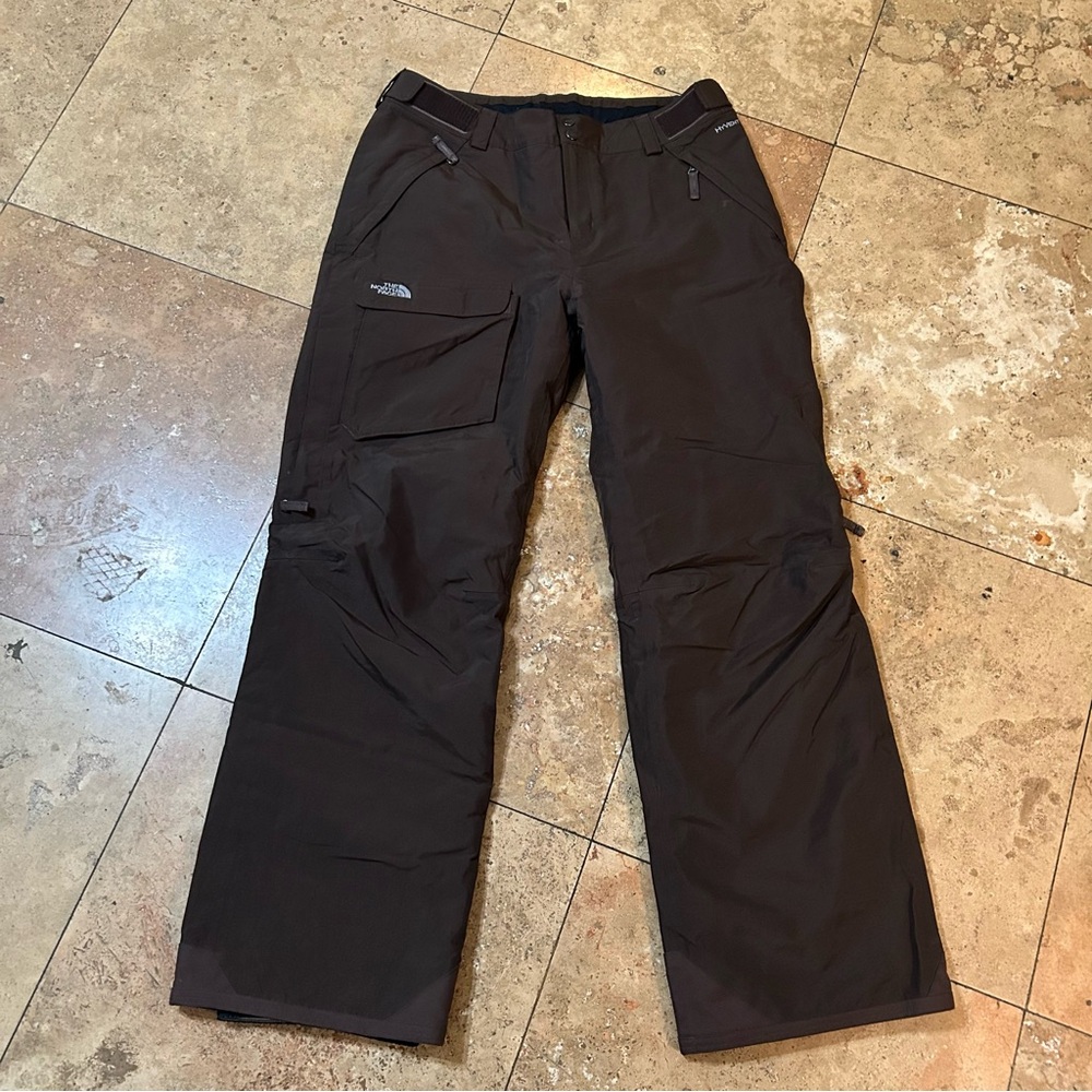 The North Face Women's HyVent Ski Nylon Heavy Duty Snow Pants Size Large Brown